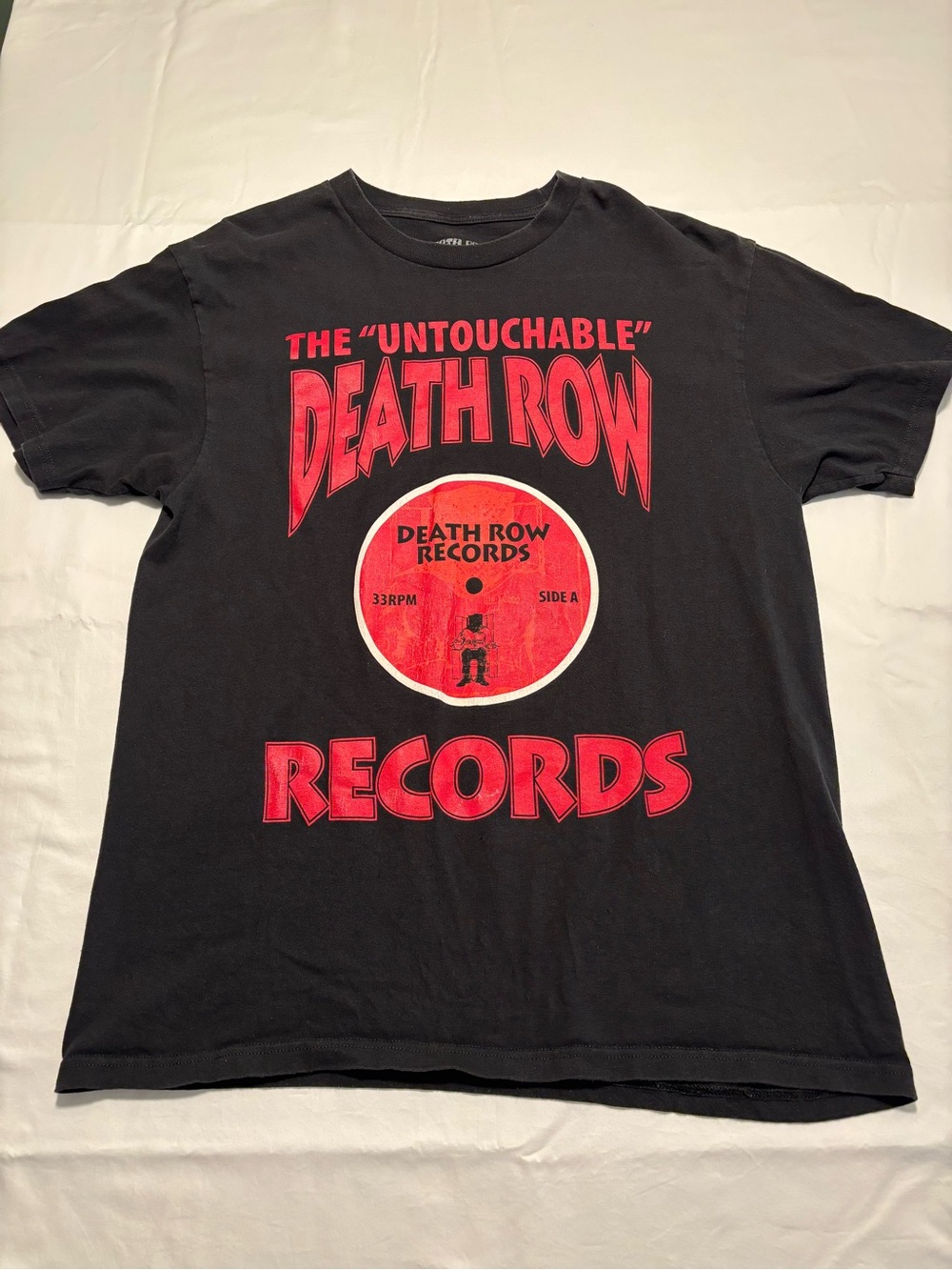 Death Row Records Graphic Tee - Black with Red Print